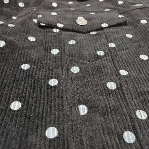 Fika the Brand Women's Black White Corduroy Polka Dot Cropped Jacket Siz… - Picture 8 of 10